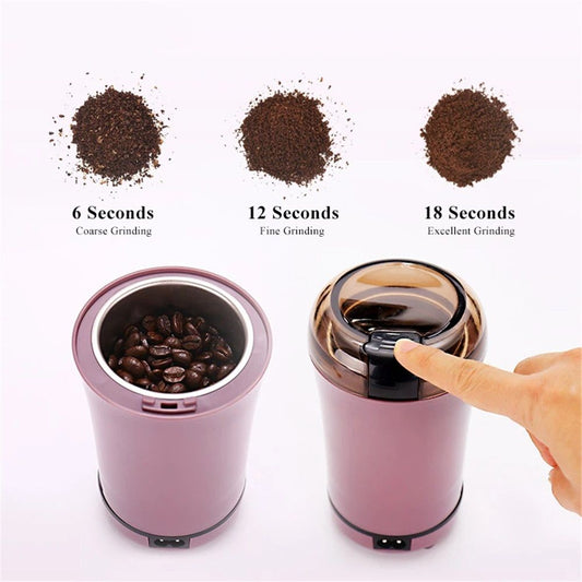 Electric Pill Crusher and Grinder - Fine Powder for Small or Large Pills, Elders or Pets. Coffee Bean V1192-AZ-W-9189