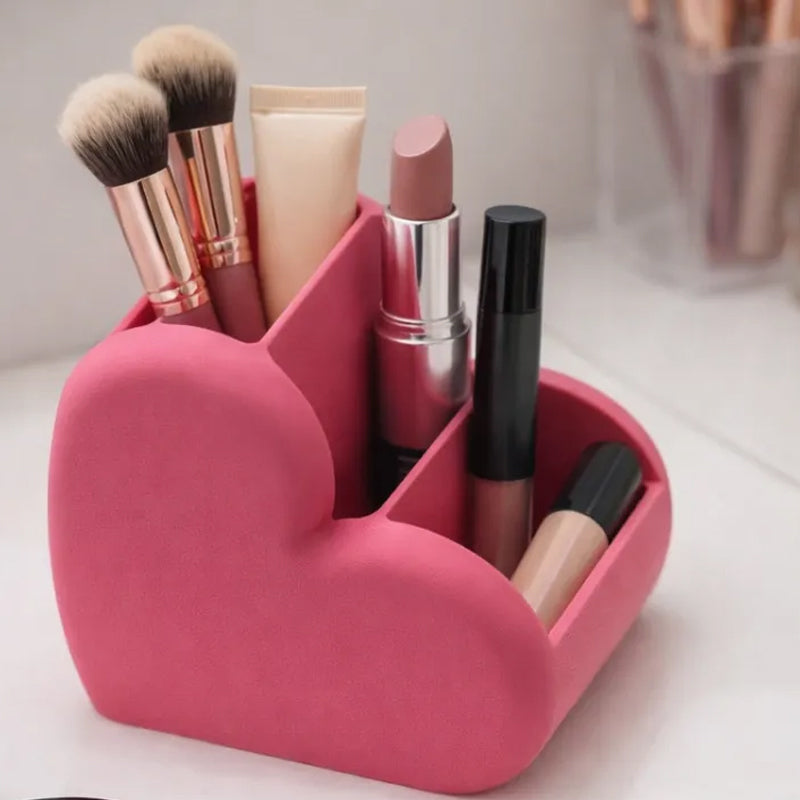 These adorable 3D-printed heart-shaped cosmetic and desktop organizers are perfect for keeping your space V1195-VYY0014