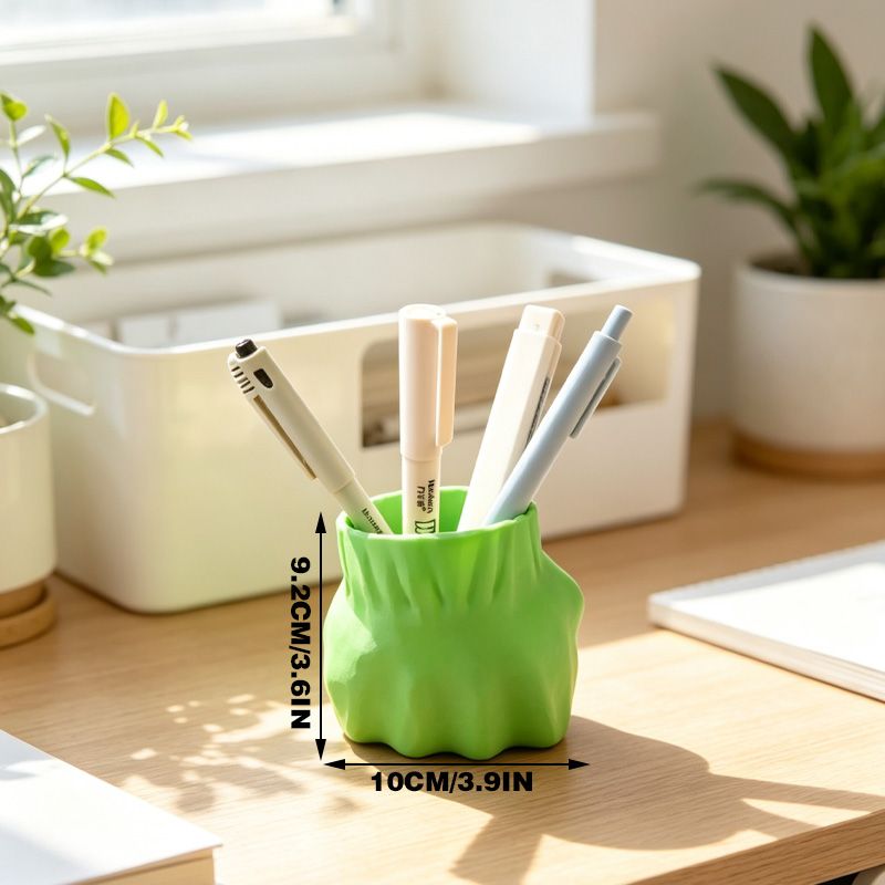 3D Printed Fist-Shaped Pen Holder, Powerful Desktop Organizer, Green V1195-VYY0090