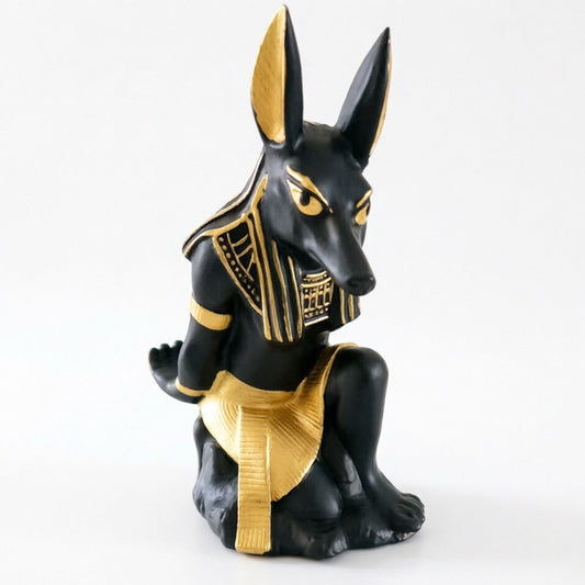 Ancient Egyptian Anubis Wine Rack - Creative Resin Craft Wine Bottle Holder, Home Bar Cabinet Decoration V1199-DT-TB-JJ001