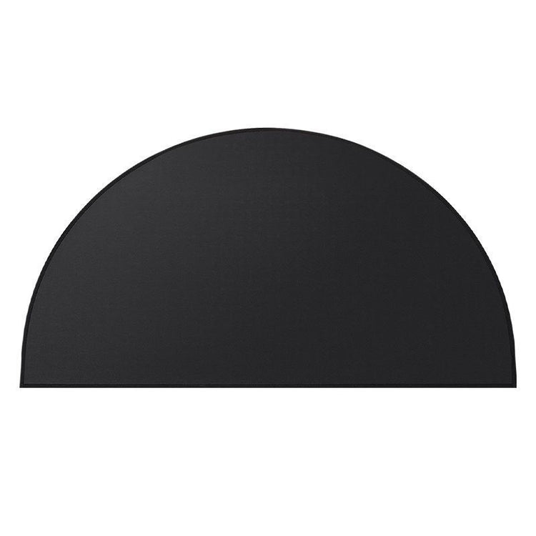 Black Semi-Circle Fireplace Mat V1221-XM-FHBLD-01