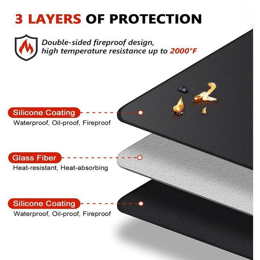 Silicone Heat Resistant Mat 48x30in V1221-XM-FHD-01