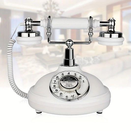 European Retro Desktop Phone: Classic design meets modern utility, perfect for home and office, reviving V1232-FGDHJ002