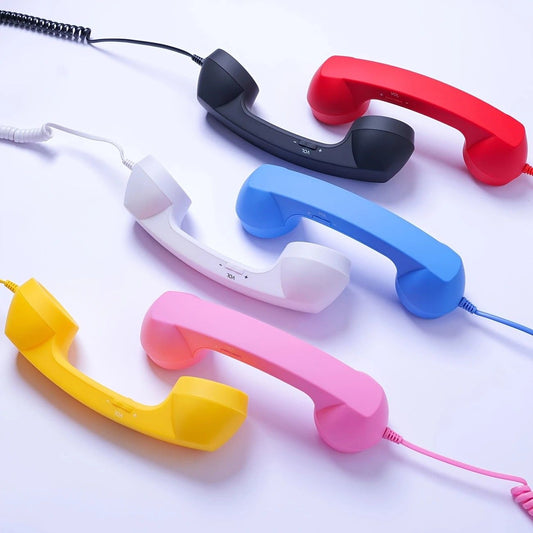Retro mobile phone handset: Type-C plug-and-play, compatible with iPhone and Android, anti-radiation for ear V1232-FGHT004