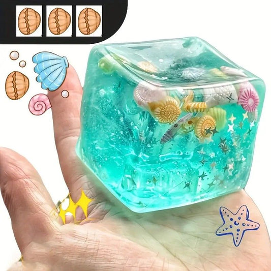 Slow Rise Squishy Toy Starfish Ocean Island Maltose Style Soft Slow Rebound Stress Relief Fidget Sensory Toy V1232-JYHYNN001