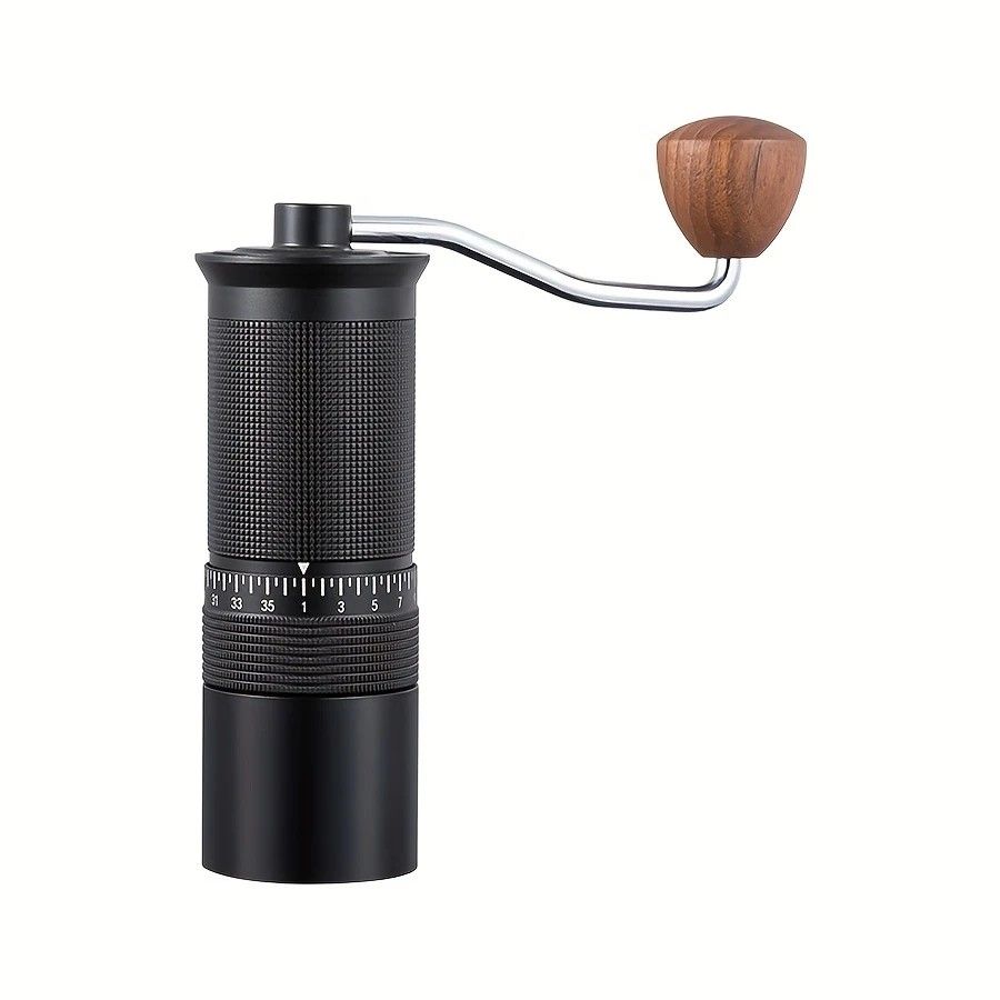 1-Pack, Manual Coffee Grinder, Hand Coffee Grinder with Built-in Digital Adjustable Setting, Black, Stainless V1232-SYKFQ001