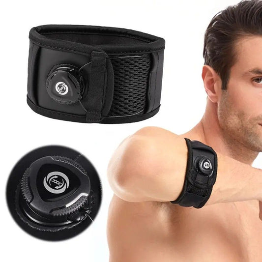 BOA Knob Elbow Brace | Adjustable Elastic Compression Support, Built-in Cushioning & Shock Absorption, V1232-TXYDHZ001