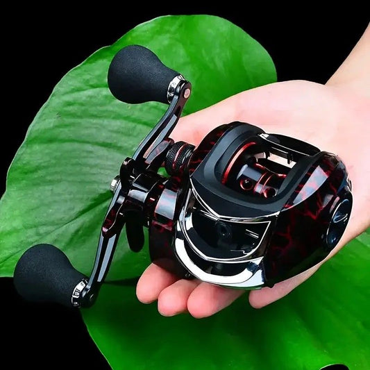 High Speed 18+1BB Baitcasting Reel, Dual Brake System, Max Drag 20lb - Ergonomic Handle, Stainless Steel V1232-YDJSL-1-001