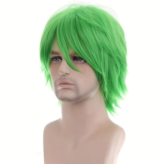 Anime Cosplay Full Head Wig, Unisex 12-inch, Anti-Deformation Multi-color Options, Essential Tool for V1232-ZPJF003