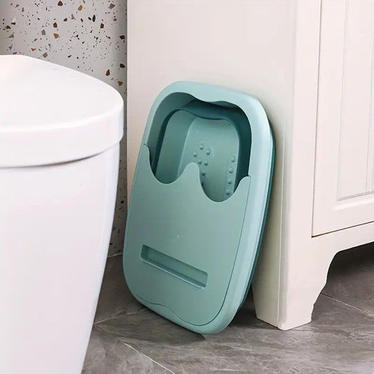 Foldable Foot Soak Tub: TPE Collapsible Deep Tub with Lid for Heat Retention, Foot Massage, Essential for V1232-ZTZYP003