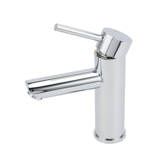 WELS Chrome Short Kitchen Laundry Round Basin Mixer Vanity Sink Faucet Tap Set V1233-KRD101CR