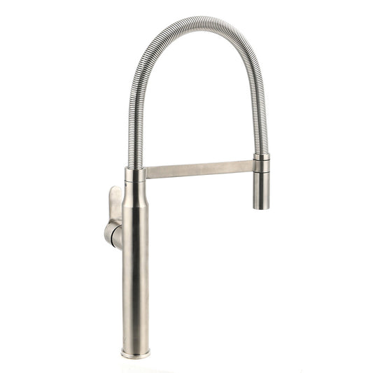 Brushed Nickel Kitchen Sink Basin Mixer 360 Swivel Faucet Tap Pull Out Spout SUS V1233-KRD506