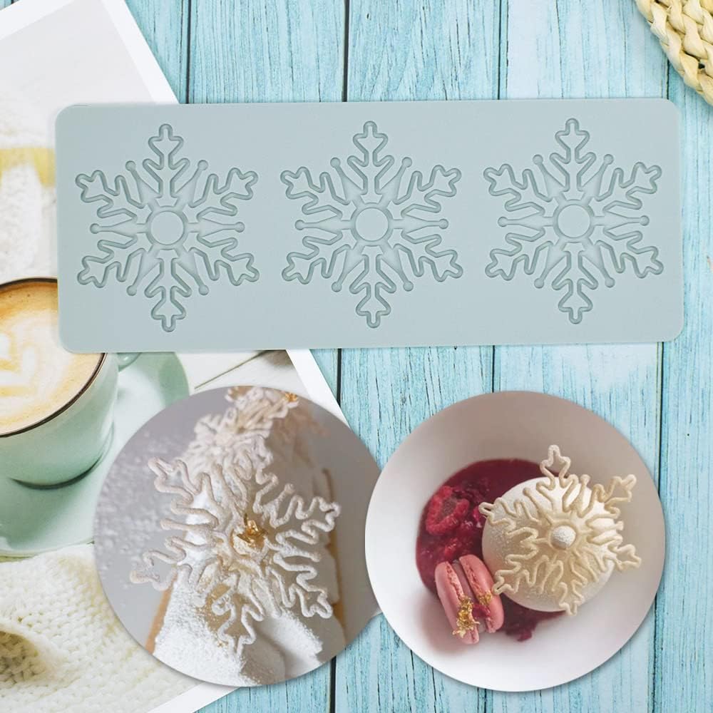 Baking Molds (3-Piece Set) - Silicone Baking Molds - Three Different Shapes - Maple Leaf, Clover, and V1237-NKKS00045