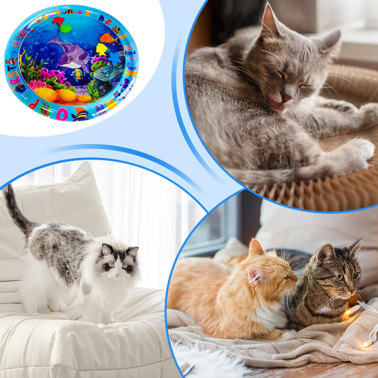 Cat and Dog Sensory Water Mat Play Mat Thick Sensory Water Play Mat Cat Toys for Bored Indoor Cats V1237-ZY-203-0154