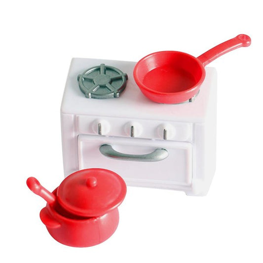 Toys Children Pretend Cooking Stove Mini House Gas Stove Mini Stove Model Miniature Stove Play Kitchen V1237-ZY-203-0221