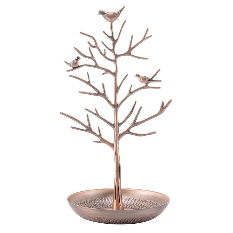 Vintage jewelry tree with 3 birds (bronze) V1237-ZY-203-0585
