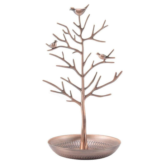 Vintage jewelry tree with 3 birds (bronze) V1237-ZY-203-0585