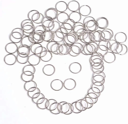 100 pcs 25 mm round key rings V1237-ZY-203-0667