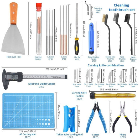 3D Printer Tools 3D Printer Spare Part 32 Parts 3D Printer Accessory Kit V1237-ZY-203-1176