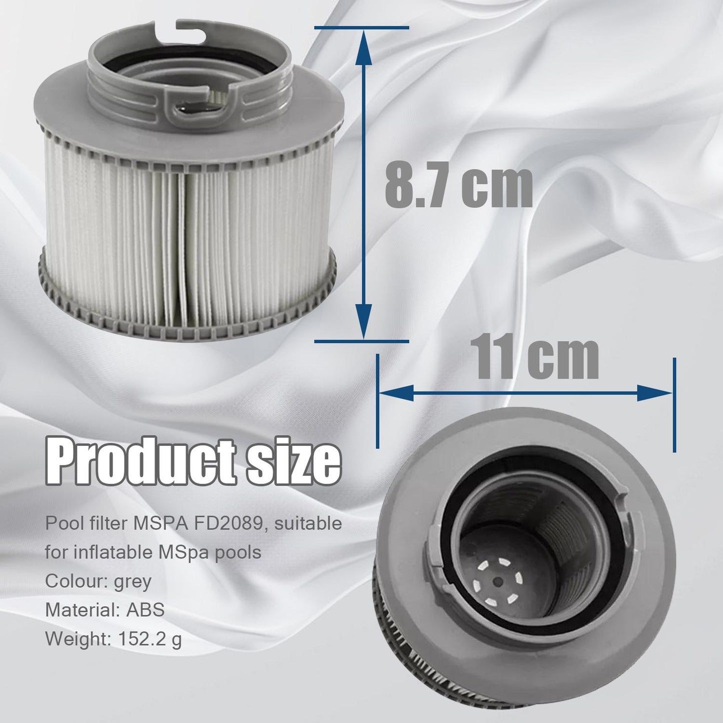 Filter for inflatable MSpa pools 4-pack 4-pack V1237-ZY-203-1240