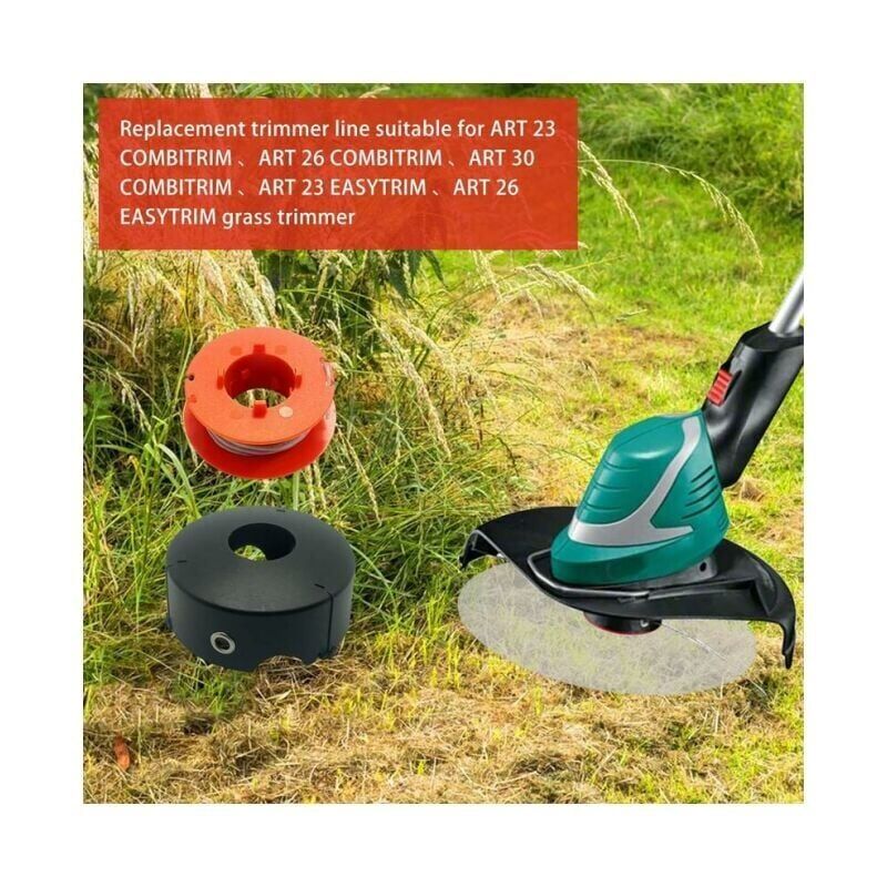 Bosch Art 23 26 30 Easytrim & Combitrim Wire Spool, 8M x 1.6mm, F016800175 (3 Spools + 1 Cover) V1237-ZY-203-1826