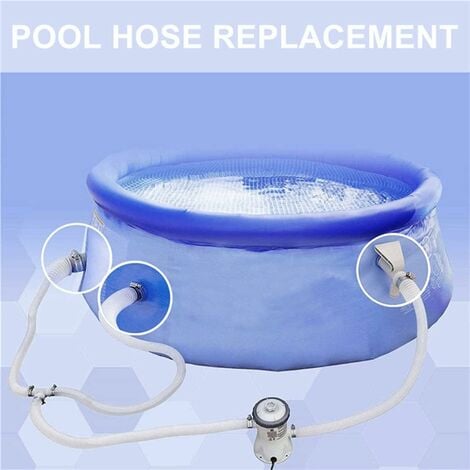 Pool Hose, 2 pcs 32 mm hose for above ground pool, 150 cm pool pump hose for Intex 330 GPH, 530 GPH and 1000 V1237-ZY-203-1961