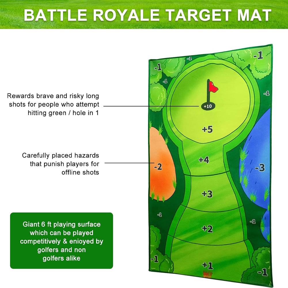 Casual Golf Game Set, 0.8x1.5M Golf Hitting Mat V1237-ZY-203-1988