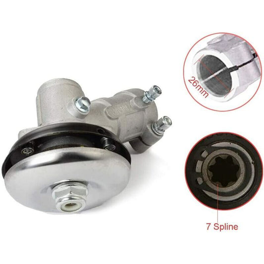 26mm/28mm Brushcutter Gearbox, Universal Brushcutter Gearbox for Grass Trimmer/Chainsaw (26mm, 7 Tooth Round) V1237-ZY-203-1991