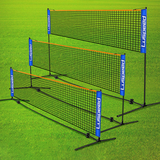 Portable Foldable Standard Professional Badminton Net Indoor Outdoor White 5.1m V1237-ZY-203-2033