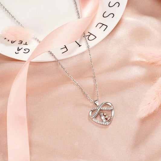 Grandma Grandchild Necklace with Card ""I Love You Forever"" V1237-ZY-203-2362