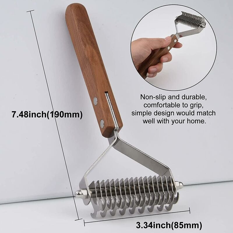 Coat King Dog and Cat Brush, Pet Grooming Comb Deshedding Rake Significantly Reduces Shedding V1237-ZY-203-2806