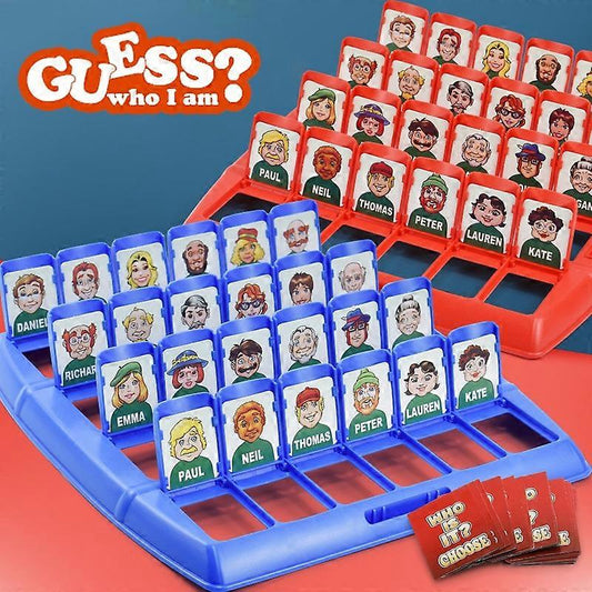 Who's There? Board Game Fun Party Family Memory Logical Thinking Antistress Interactive Guessing Classic Game V1237-ZY-203-3476