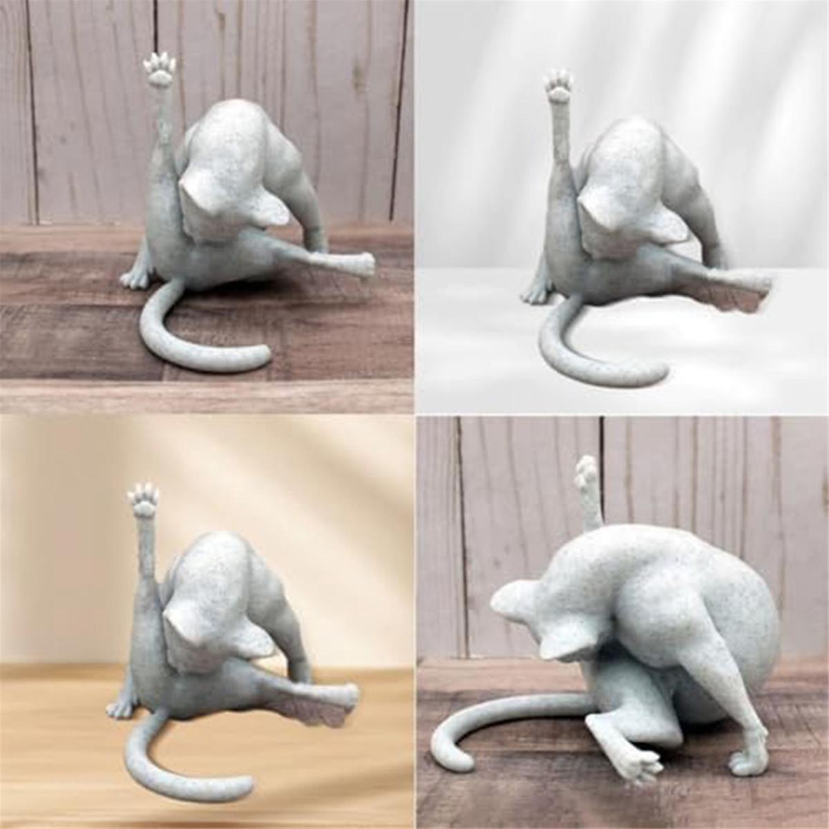 Cat Sculpture Funny Cat Figurines, Cat Figurines For Cat Lovers, Cat Statues Home Decor, Cats G V1237-ZY-203-3548