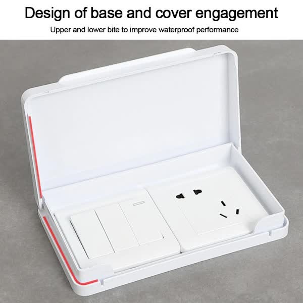 Switch Protective Cover Socket Waterproof Box TRANSPARENT transparent V1237-ZY-203-3679