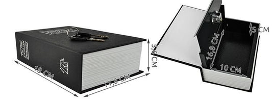 Hidden safe | Book safe with lock black black_max black V1237-ZY-203-3776