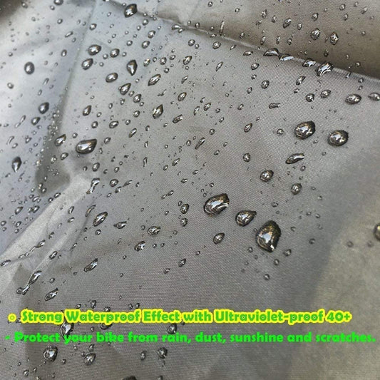 Bicycle cover for outdoor storage, cover/bike storage for mountain bikes. -XL,200*70*110CM,Silver and black, V1237-ZY-203-4006