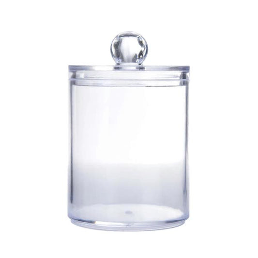 Sophisticated Crystal Glass Apothecary Jars for Bathroom Accessories, Clear Glass Container with Removable V1237-ZY-203-4459