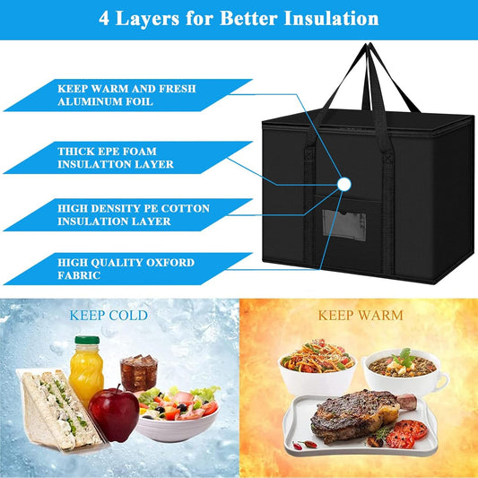 Soft Cooler Bag, 40L Large Cooler Bag, Grocery Bags, Picnic Bag, Thermal Food Delivery Bag, Insulated Bag, V1237-ZY-203-4503