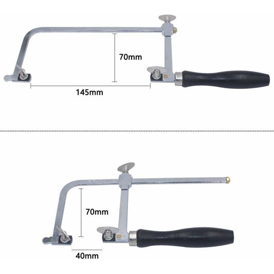 Adjustable Jeweler's Saw with 144 Blades - Professional Equipment for Jewelry Making V1237-ZY-203-4612