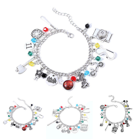 Stranger Things Necklace Bracelet Charm Jewelry For Girls Gift - High Quality A V1237-ZY-203-4812