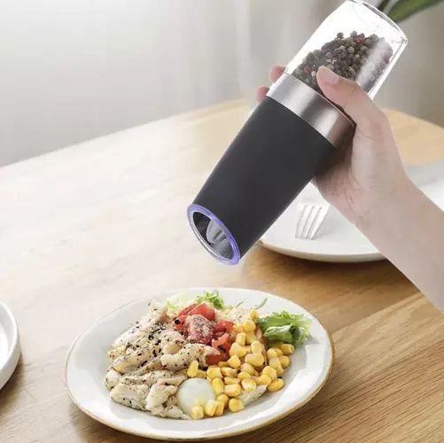 Electric Salt and Pepper Mills 2-Pack, Black V1237-ZY-506-0006