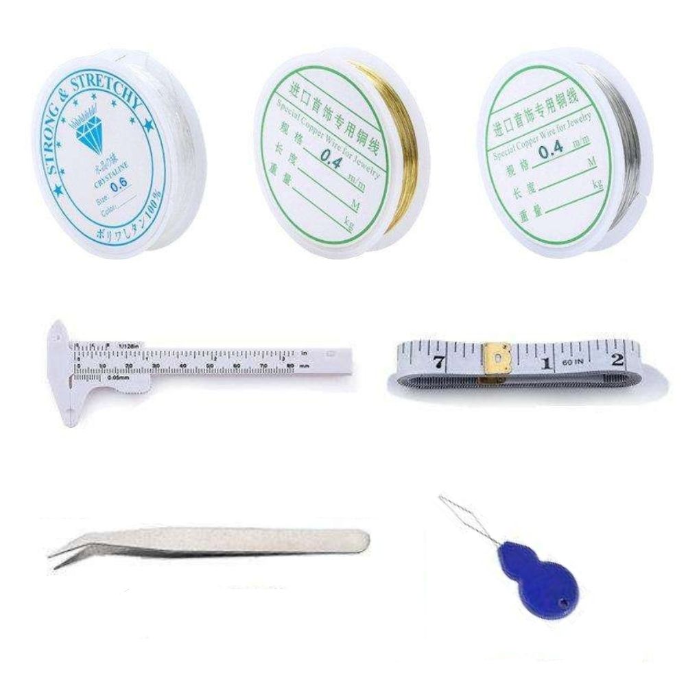 Jewelry Making Mega Kit with Pliers, Wire, Rings, MultiColor V1237-ZY-506-0007