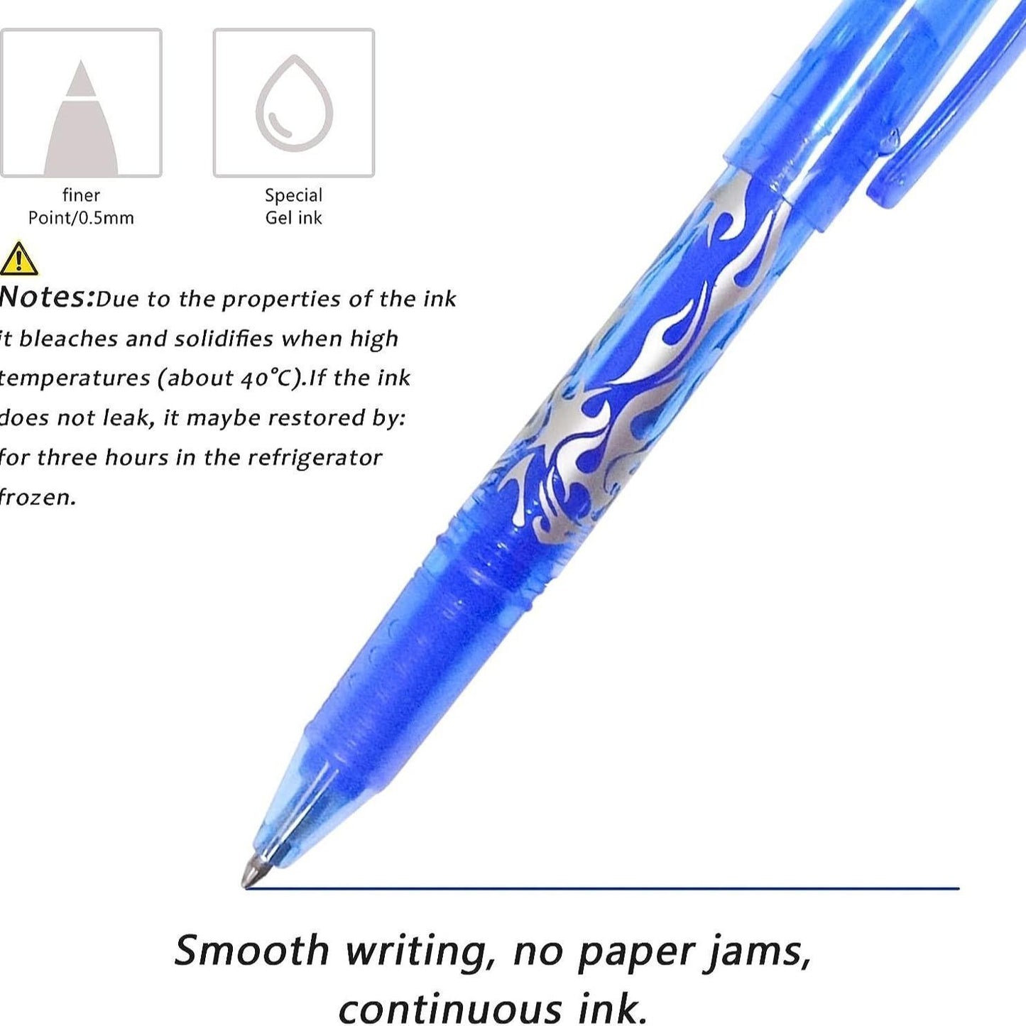 Erasable Gel Ink Pens 12-pack, MultiColor V1237-ZY-506-0014