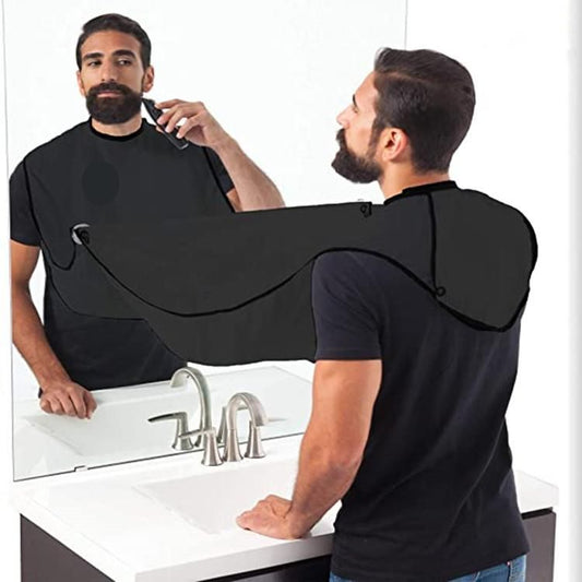 Barber Cape Black, Apron for Shaving & Beard Collection V1237-ZY-506-0155