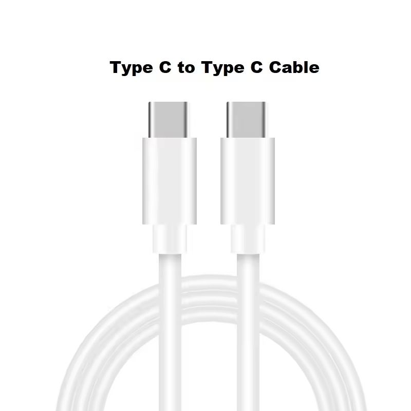 2-PACK USB-C to USB-C Fast Charging Cable, 2m, White V1237-ZY-506-0335