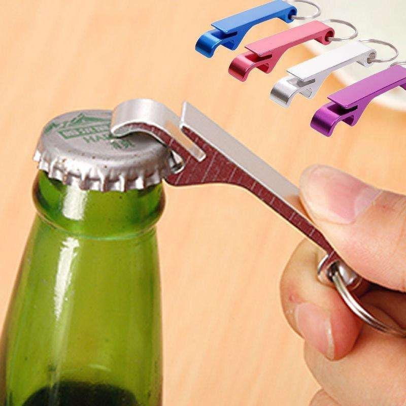 5-Pack Multi-Color Bottle Opener Cap Opener Can Opener Keychain V1237-ZY-506-0346