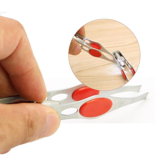LED Tweezers Silver, 12.5cm V1237-ZY-506-0366