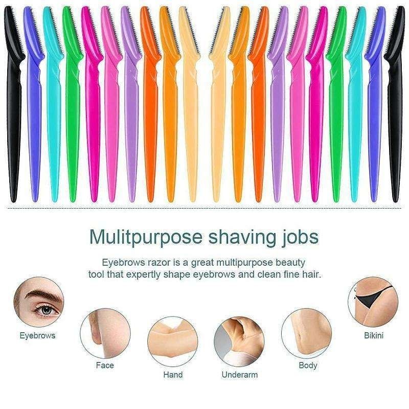 6-pack MultiColor Eyebrow Beard Knife Trimmer, 1.2mm V1237-ZY-506-0405