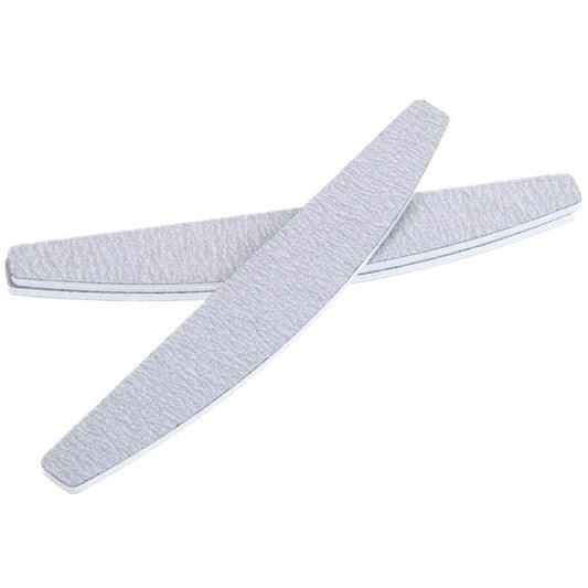 5-pack Nail File Half Moon Zebra, 100/100, Grey V1237-ZY-506-0409