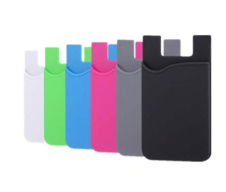 2-Pack Universal Mobile Wallet Card Holder Self-Adhesive, Dark Pink V1237-ZY-506-0482